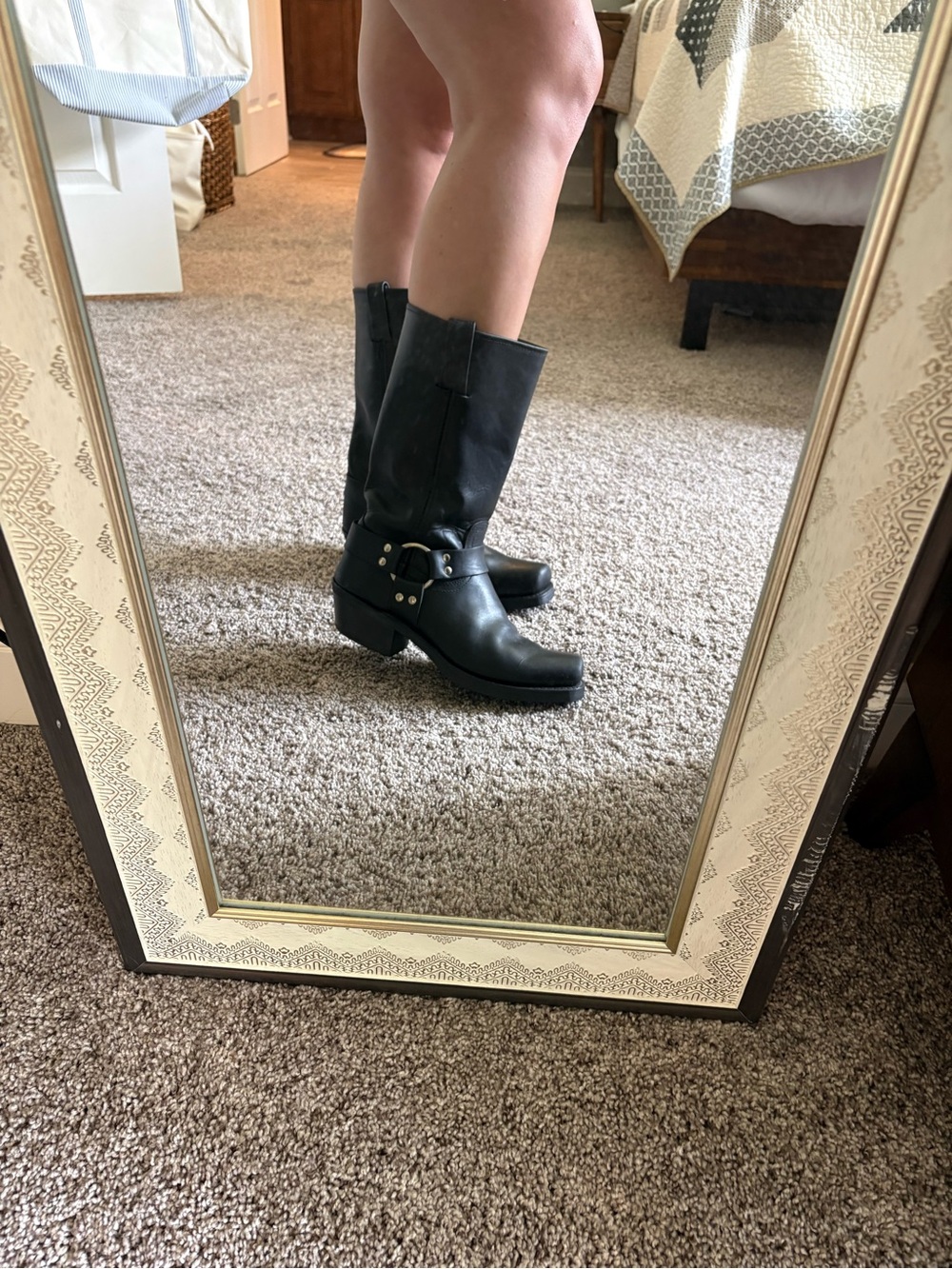 NWOT Frye Black Harness 12R BOOTS - Picture 10 of 11
